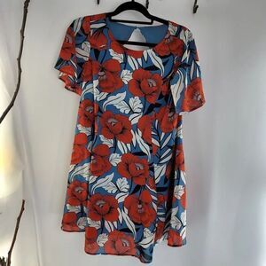 Aakaa abstract floral dress